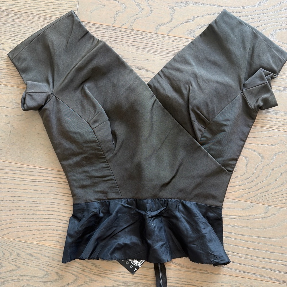 Scout Black Peplum Top
